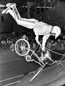 Dave Young shows off his BMX riding skills at Killingworth