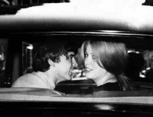 Occupation P Prints: David Bailey Fashion Photographer drives from St Pancreas Regestry Office after marrying