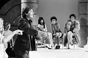 David Bailey making the Greenpeace anti-fur film Dumb Animals. 21st June 1985