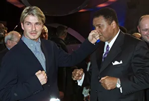 David Beckham Manchester United player who received second place for Sports Personality
