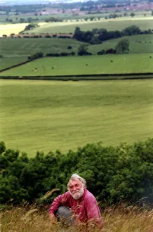 00491 Prints: David Bellamy looks over the views at Cassop Vale Nature Reserve