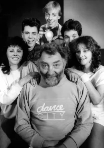 Animated Prints: David Bellamy with young actors at Newcastles Eldon Square Recreation Centre on 15th