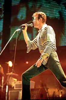 00902 Prints: David Bowie performing at The Big Twix Mix concert at The Birmingham NEC