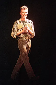 David Bowie performing at The Big Twix Mix concert at The Birmingham NEC