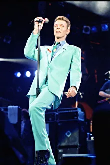 David Bowie performing at The Freddie Mercury Tribute Concert for Aids Awareness