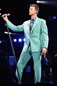 David Bowie performing at The Freddie Mercury Tribute Concert for Aids Awareness