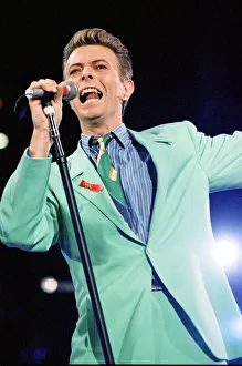 David Bowie performing at The Freddie Mercury Tribute Concert for Aids Awareness