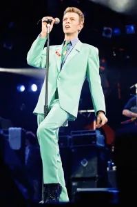 David Bowie performing at The Freddie Mercury Tribute Concert for Aids Awareness