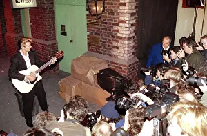 01476 Prints: David Bowie at the press conference for the Sound + Vision Tour launch, Rainbow Theatre