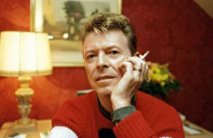 1995 Prints: David Bowie, Singer in Paris for the second MTV Europe Music Awards which will be taking