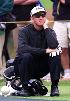 Images Dated 13th July 1999: David Duval during his practice round at Carnoustie before the start of the 128th Open