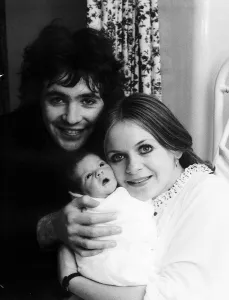 David Essex with his wife Maureen and new born daughter Verity - December 1971