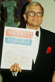 Painter Prints: David Hockney British artist with gallery programme 1991