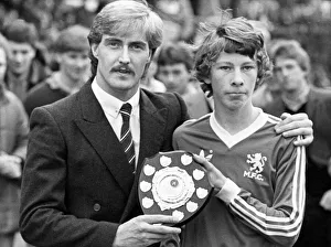 David Hodgson the Boro Junior Reds pin-up receives their player of the Year award