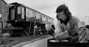 Carriage Prints: David Hughes, one of the workmen converting a coach from the old Brighton Belle Pullman