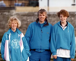 David Icke, former TV Sports Presenter and a founder of the Green Party with daughters