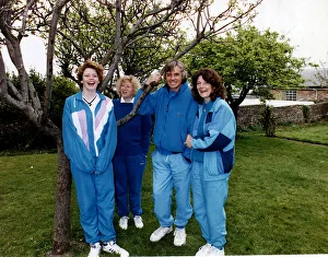 David Icke, former TV Sports Presenter and a founder of the Green Party with his family