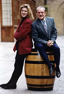 David Jason actor who plays Inspector Morse with actress Caroline Harker who plays WPC