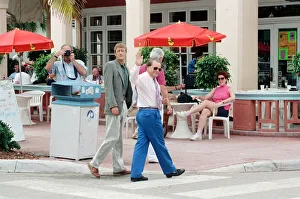 David Jason and Nicholas Lyndhurst on location in America filming the