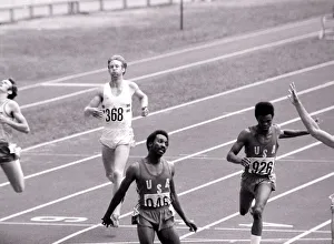 00743 Prints: David Jenkins (368) at the finish of the 400m final who finished 7th