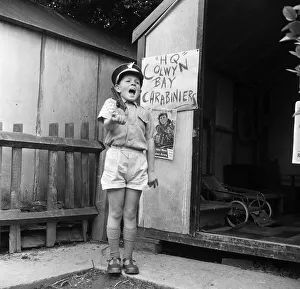 David Kilgour, aged 8, who wants to be a soldier seen at his home in Mochdre, Colwyn Bay