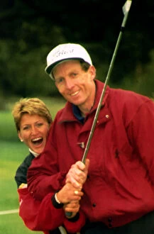 Images Dated 27th September 1993: David Leadbetter Golfing coach teaches Paula Hamilton