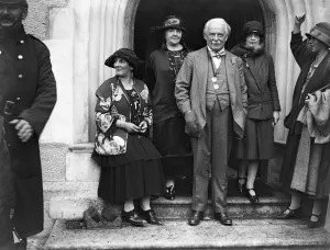Former Prints: David Lloyd George MP Liberal leader at Killerton Park. August 1925
