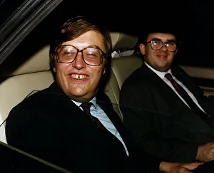 Affair Prints: David Mellor Conservative MP for Putney leaves Press Fund Lunch