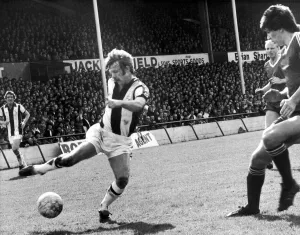 Kick Prints: David Mills brings the ball under control as Albion turn the screw on Middlesbrough