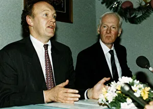 Jg Scan Prints: David Smith vice chairman Celtic sitting at table with Kevin Kelly