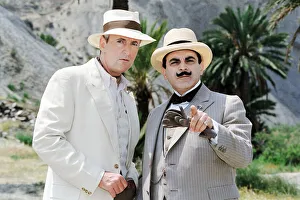 Moustaches Prints: David Suchet as the famous Belgian detective Hercules Poirot (right