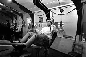 World Records Prints: David Turner after completing 77 hours non-stop on the see saw in his world record