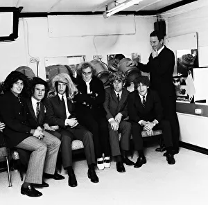 Suits Prints: David Webb (right standing) seen here with fellow Chelsea players Peter Osgood Marvin