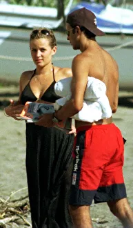 Davinia Murphy with Ryan Giggs on Holiday June 1997 Actress
