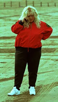 Dawn French on Baywatch set in Somerset filming for new television series of French