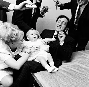 00393 Prints: It was a day for the christening of 7 month old Kathleen Donohue at Shepperton Parish