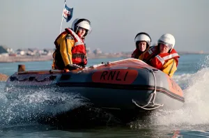 East Sussex Prints: A Day In the life of a Lifeboatwoman, Dawn Mead (23) of Eastbourne with the RNLI inshore