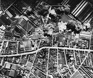 01451 Prints: Daylight attack on Fives / Lille steel and engineering works