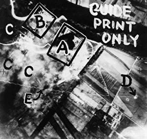 Target Prints: A daylight photograph taken by the RAF after the attack on the Matford Motor Works