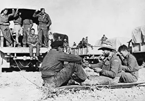 North Africa Prints: Two days work by British and Australian airmen turned Tripolitamian desert into Air Base
