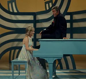Piano Prints: Dean Martin and Petula Clark who both appeared in a show at Coventry theatre