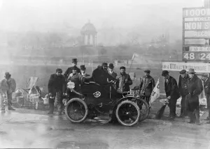 Deauville car seen here taking part in the 1000 mile non stop endurance race circa 1908