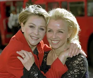 Debbie Ash pictured with sister Leslie Ash at the launch of Etams new fashion range