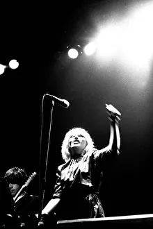 Debbie Harry of Blondie performs in concert at Newcastle City Hall 4 January 1980