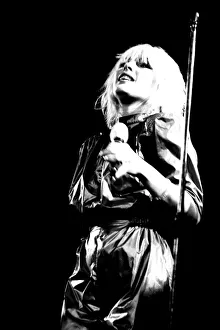 Debbie Harry of Blondie performs in concert at Newcastle City Hall 4 January 1980