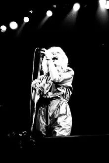 Debbie Harry of Blondie performs in concert at Newcastle City Hall 4 January 1980