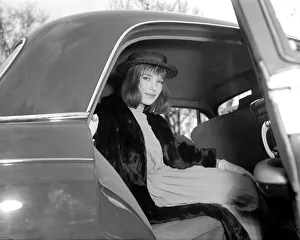 The last debs. Miss Lola Wigan seen here arriving at Buckingham Palace to be presented to