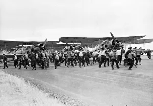 Planes Prints: Deck landing'training of Fleet Air Arm pilots at a Royal Naval Air Station