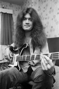 Deep Purple guitarist Glenn Hughes pictured after returning from America. 11th July 1973