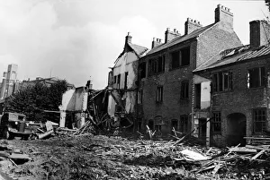 Building Site Prints: Demolition of old houses in the Thomas Street area of Coventry is being carried out by
